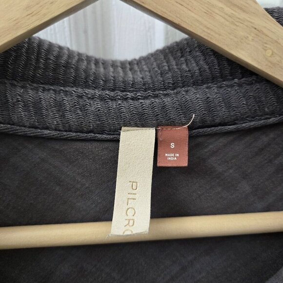 Pilcro Belted Vest Small Gray Sleeveless Belted Snap Up Utility Grunge Goblin - Picture 3 of 15